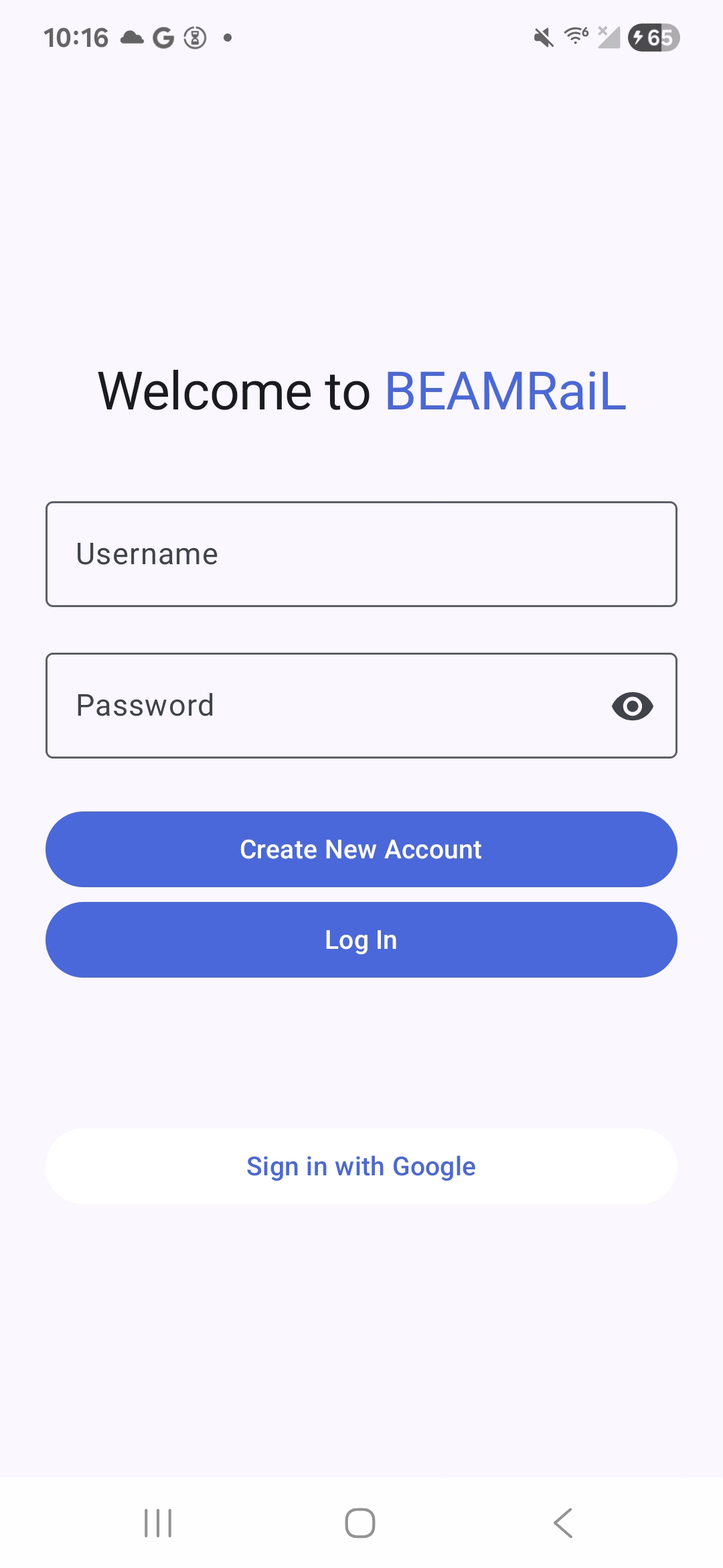 Login Screen